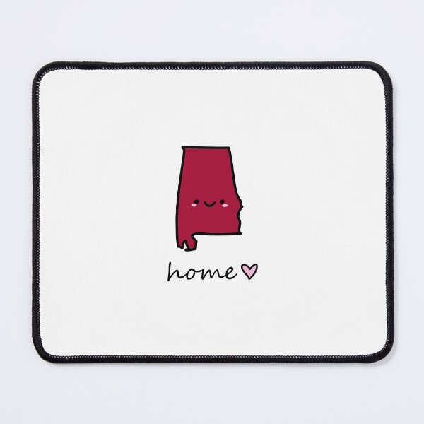 Item preview, cute smiley Alabama home lettering UA colors designed and sold by Maple Design Studio.