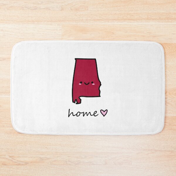 Item preview, cute smiley Alabama home lettering UA colors designed and sold by Maple Design Studio.
