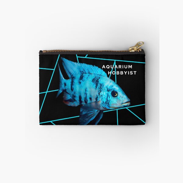 Item preview, Blue Peacock Cichlid Black Background designed and sold by GFishy.