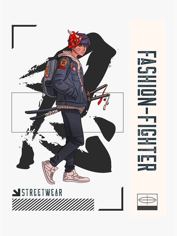 Fighter In Streetwear, Perfect Gift Art Board Print for Sale by  blancaannie