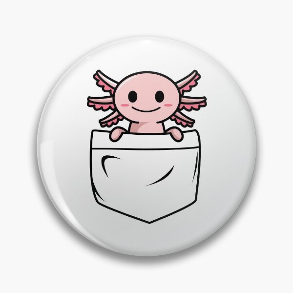 Item preview, Adorable Pocket Axolotl designed and sold by Serotonin4u.