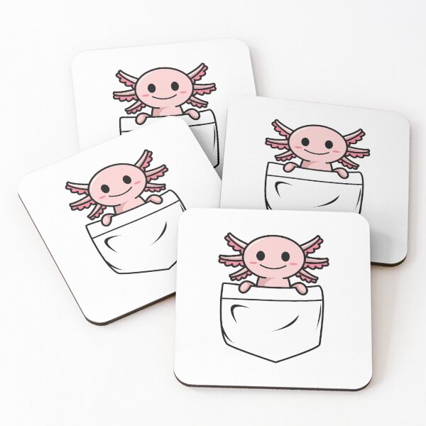 Item preview, Adorable Pocket Axolotl designed and sold by Serotonin4u.