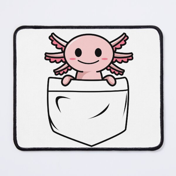 Item preview, Adorable Pocket Axolotl designed and sold by Serotonin4u.