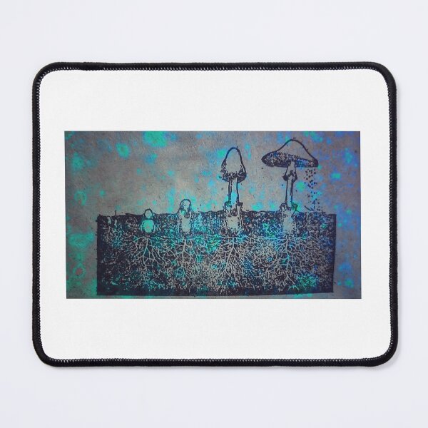 Item preview, Mushrooms with blue accents designed and sold by AnaRakanovic.