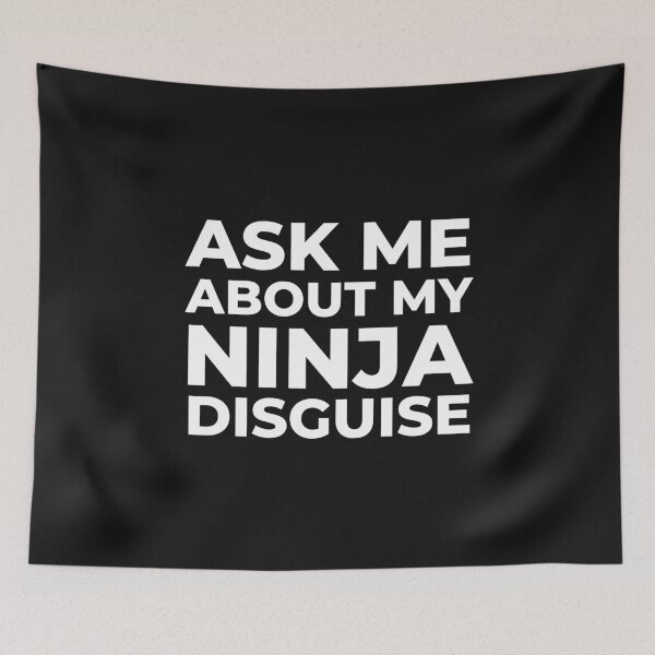 Item preview, Mens Ask Me About My Ninja Disguise T Shirt Funny Costume Graphic Humor Tee designed and sold by world-of-things.