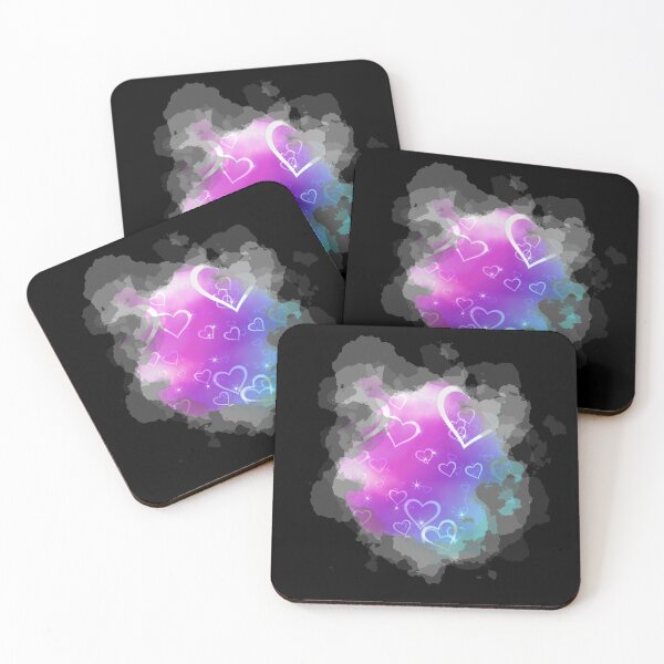Item preview, Watercolour Dreamy Hearts in Pink and Blue designed and sold by Trinket-Trickster.