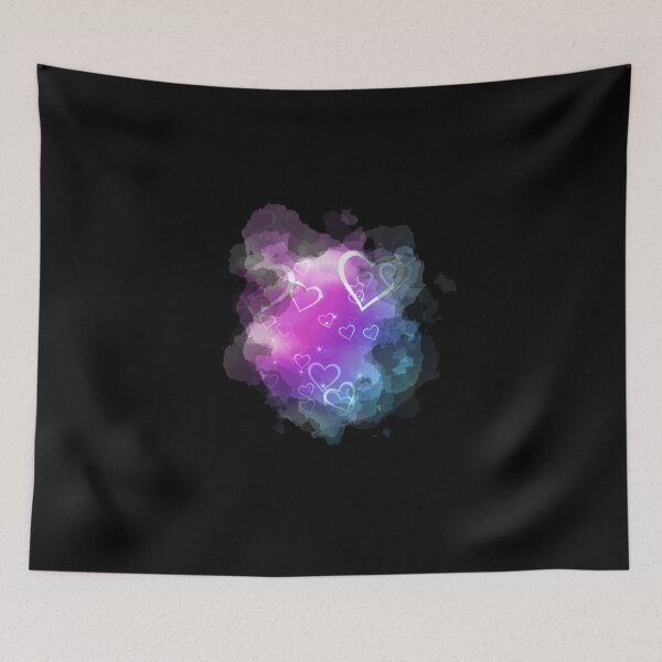Item preview, Watercolour Dreamy Hearts in Pink and Blue designed and sold by Trinket-Trickster.