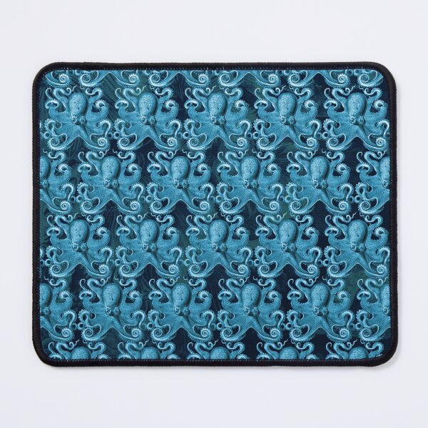 Item preview, Octopus Squid Kraken Art Tentacles Seashell Deep Sea Ocean Creatures Lover (Blue, Alt) designed and sold by Mechanical Whispers.