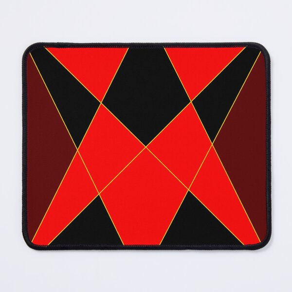 Item preview, Bright Red and Black Triangular Design Work designed and sold by Carbonbubble.