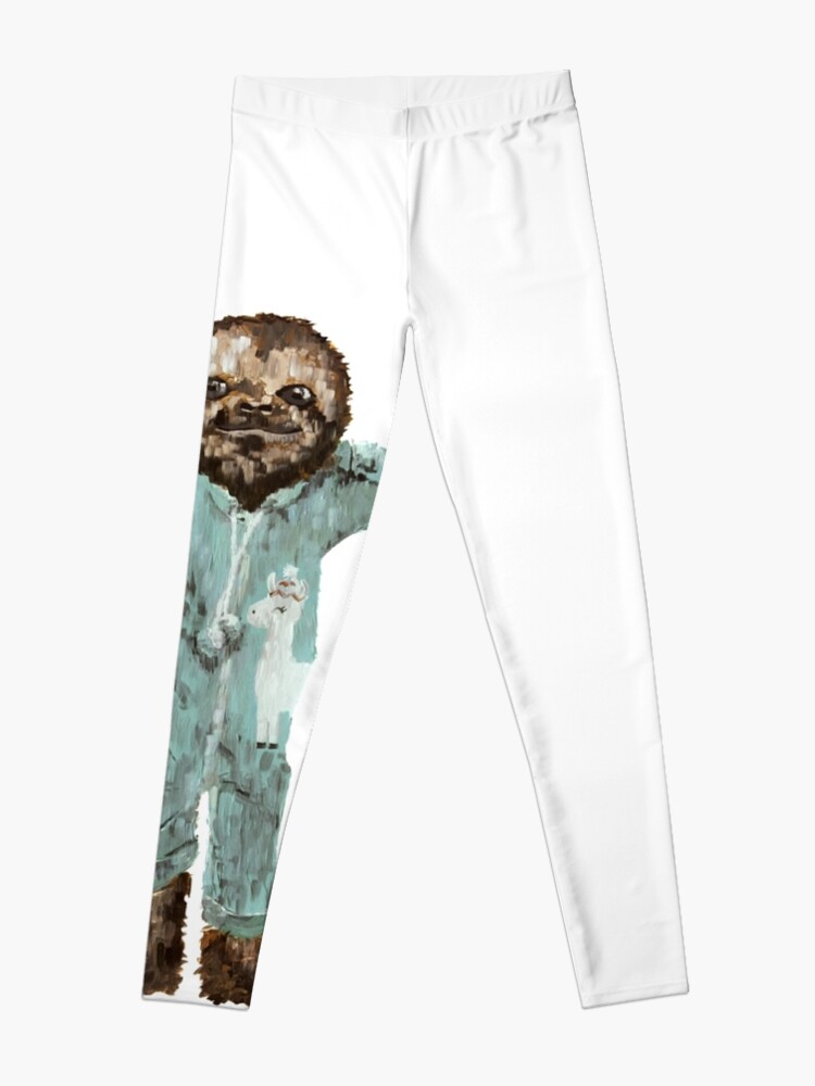 Alternate view of Baby Sloth in Onesie Pajamas Leggings