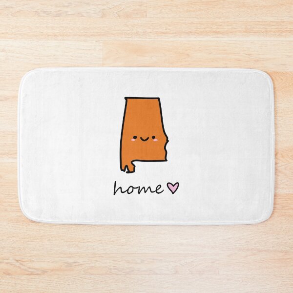 Item preview, cute smiley Alabama home lettering Auburn colors designed and sold by Maple Design Studio.