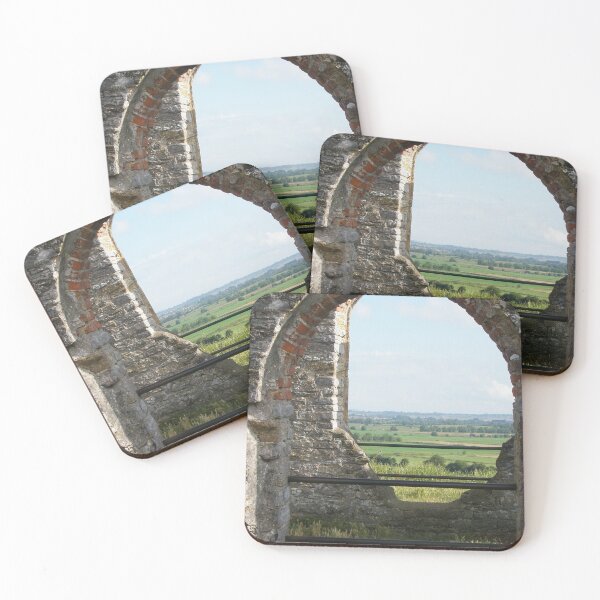 Item preview, Southlake Moor Through St. Michael's Windows, Somerset UK designed and sold by lezvee.