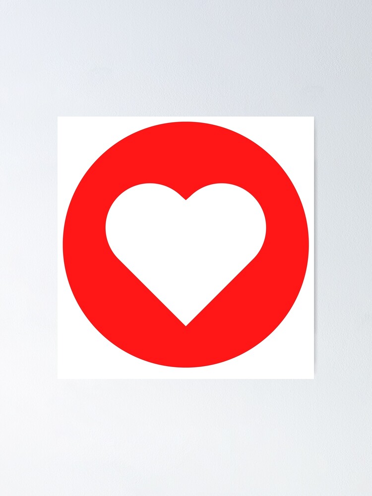 "Pure Love Heart Symbol, White and Red, valentines day, Love Symbol