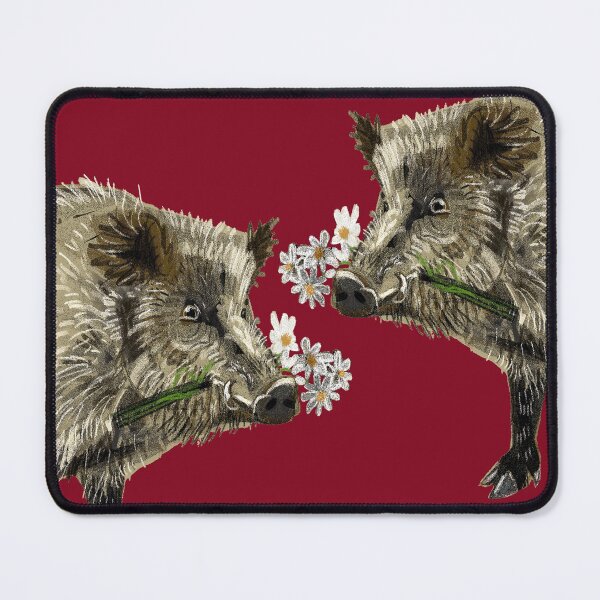 Item preview, Love a boar!! Valentine pig in red designed and sold by belettelepink.