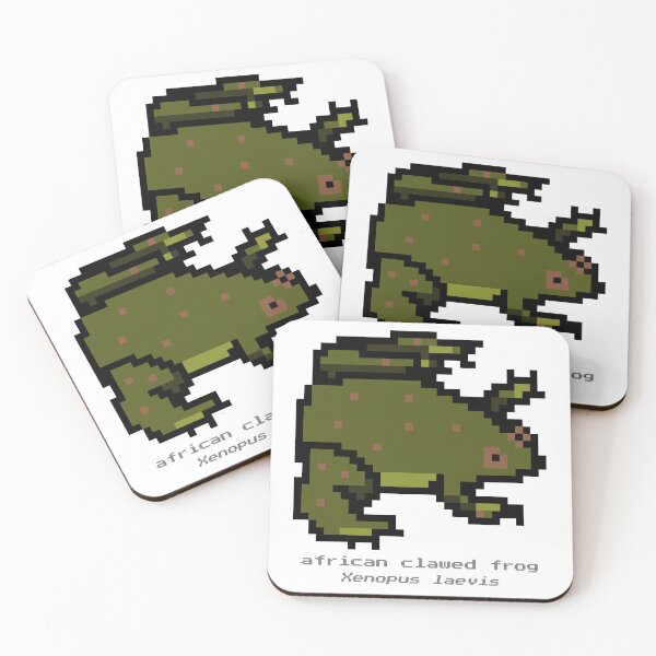 Item preview, Pixel African Clawed Frog designed and sold by CheesyBugShop.