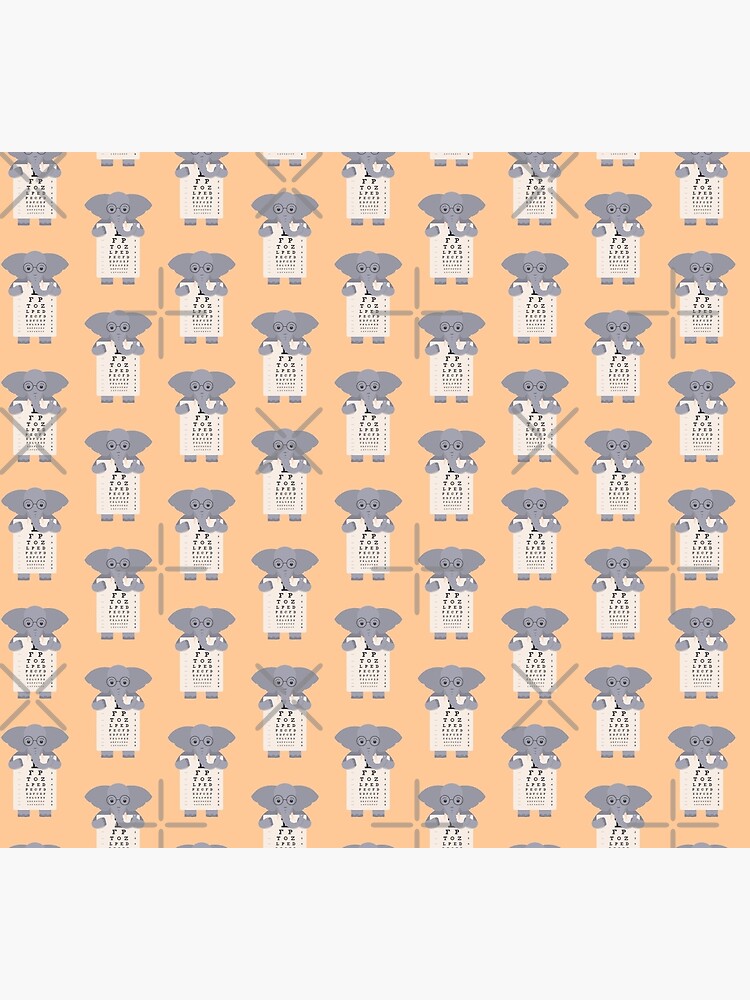 Elephant Eye Chart Socks