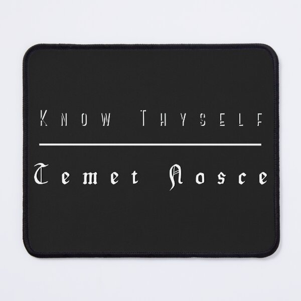 Item preview, Know Thyself -Temet Nosce Latin White Design Mindfulness Self-Awareness designed and sold by LGbubble.