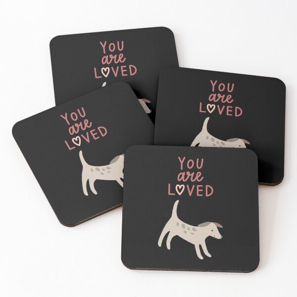 Item preview, You are loved letters and sweet puppy  designed and sold by Darina Gulbina.