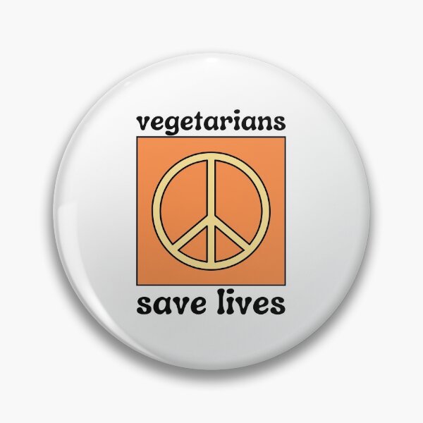 Artikelvorschau, Vegetarier retten Leben, Friedenszeichen entworfen und verkauft von mckennanorman.