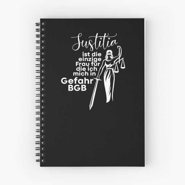 Item preview, Justitia is the only woman funny Jura saying designed and sold by PlatonisDesign.