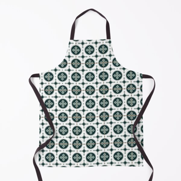 Item preview, Green Lisbon Portugal tile pattern designed and sold by arkantus.