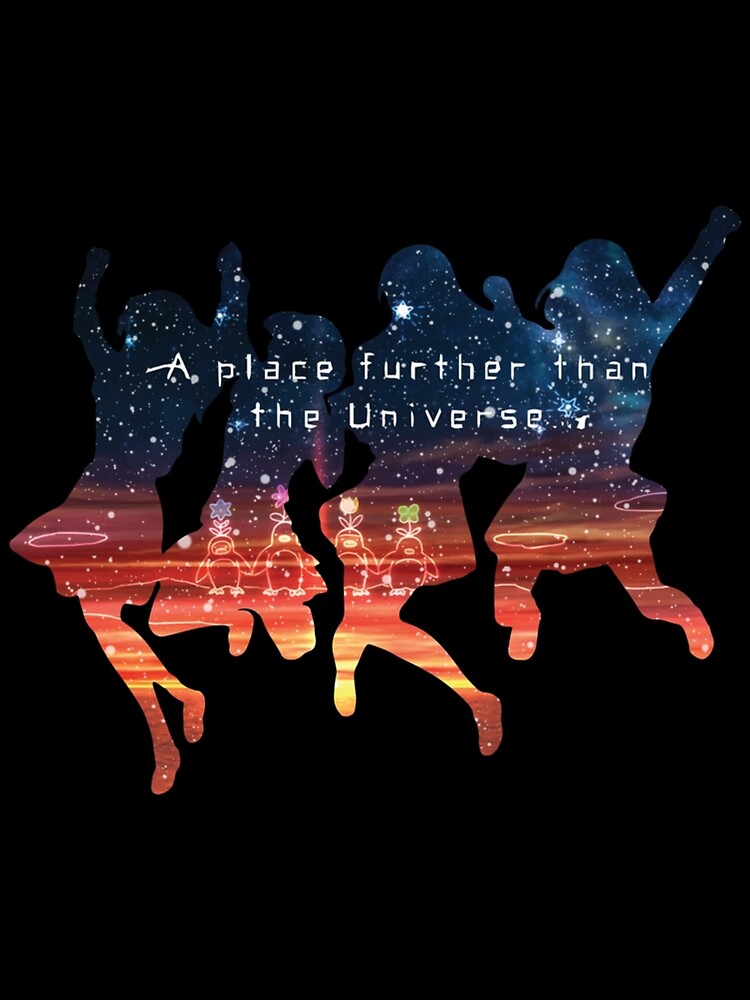 A Place Further Than The Universe  Sora Yori Mo Tooi Basho-Main Characters  ( Sketch ) T Shirt 100% Cotton Sora Yori Mo Tooi