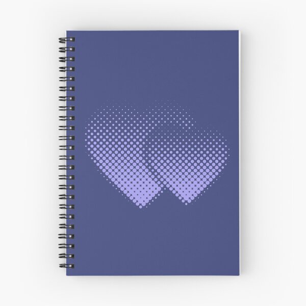 Item preview, Corazones punteados violetas en azul designed and sold by EviCreates.