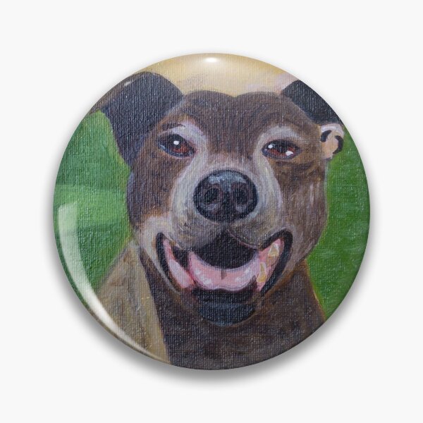 Item preview, brown staffie dog designed and sold by Rebekah Gavra.