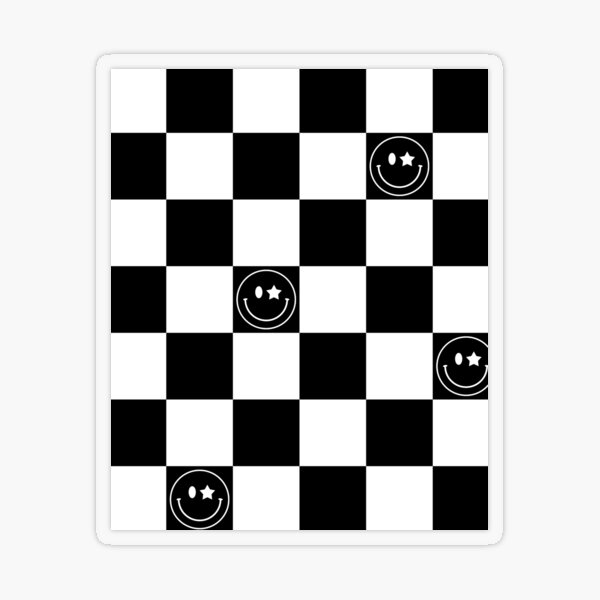 Black and White Checkerboard | Poster