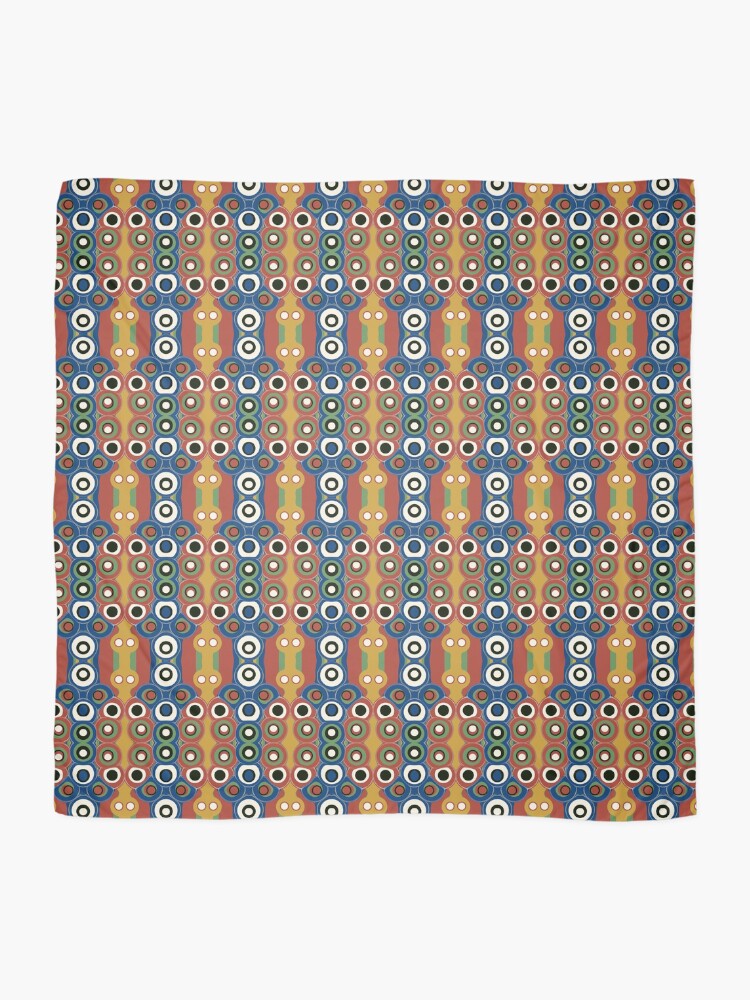 Thumbnail 2 of 3, Scarf, Abstract Primary Colors Pattern designed and sold by TanglePatch.