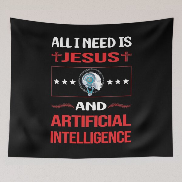 Item preview, Funny Jesus Artificial Intelligence AI designed and sold by DougPoulos.