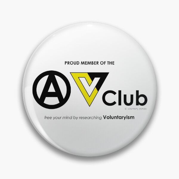 Item preview, A. V. Club (Anarchist/Voluntaryist) designed and sold by VoluntaryPanda.