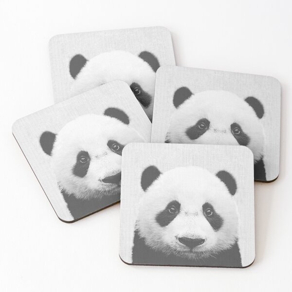 Item preview, Panda Bear Headshot in black and white designed and sold by sofiahawk.