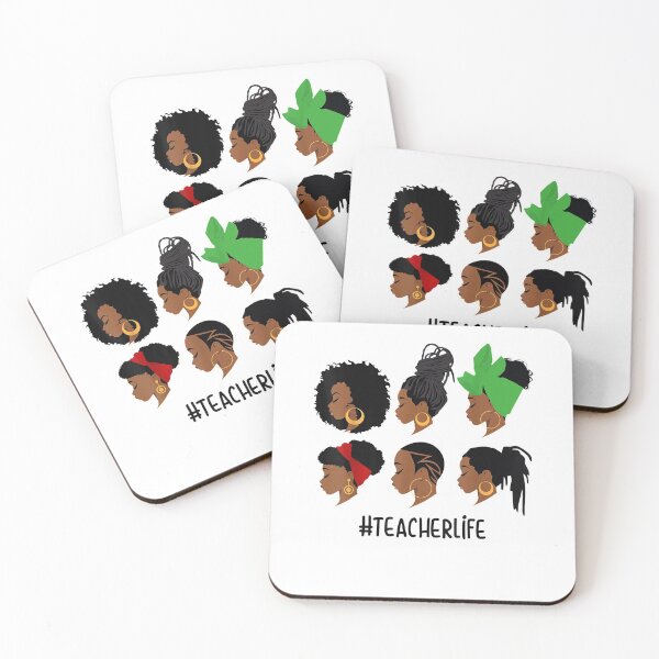 Item preview, Teacher Life Black Woman Afro Headwraps African American designed and sold by Kelly993.