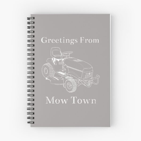 Item preview, Distressed Greetings From Mow Town Riding Lawn Mower Design designed and sold by Angela Mello.