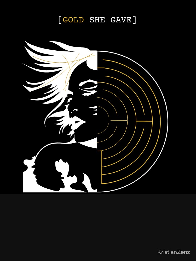 Thumbnail 7 of 7, Essential T-Shirt, Kristian Zenz: GOLD SHE GAVE labyrinth designed and sold by KristianZenz.