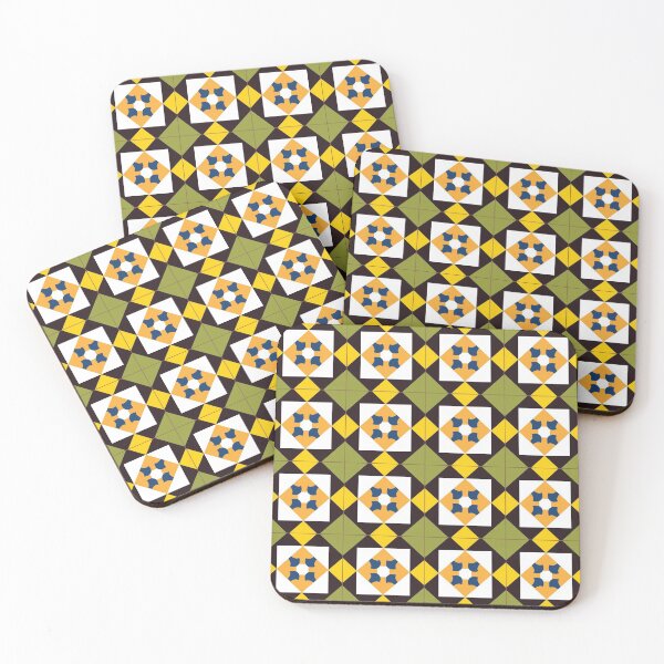 Item preview, Autumn colors Lisbon Portugal tile pattern designed and sold by arkantus.