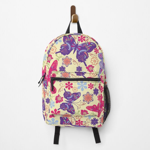 Item preview, Flowers and butterflies on backpack and duffle bag designed and sold by svvip.