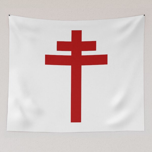 Item preview, cross of Lorraine - Knights Templar - Holy Grail - Joan of Arch - The Crusades designed and sold by createdezign.
