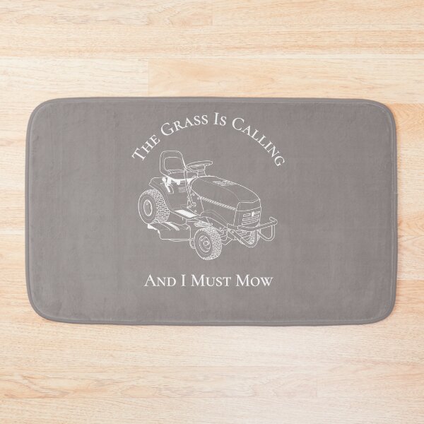 Item preview, The Grass Is Calling And I Must Mow Riding Lawn Mower Design designed and sold by Angela Mello.