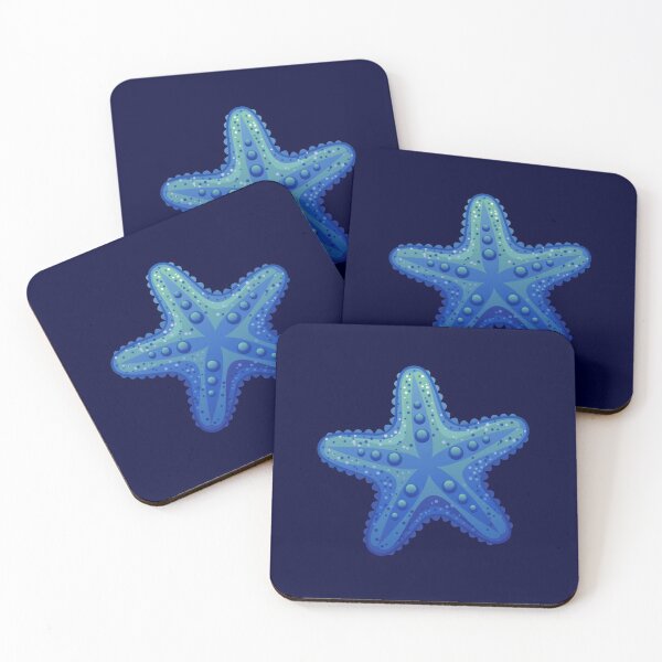 Item preview, Cute Bright Blue Starfish designed and sold by PawsitiveMum.