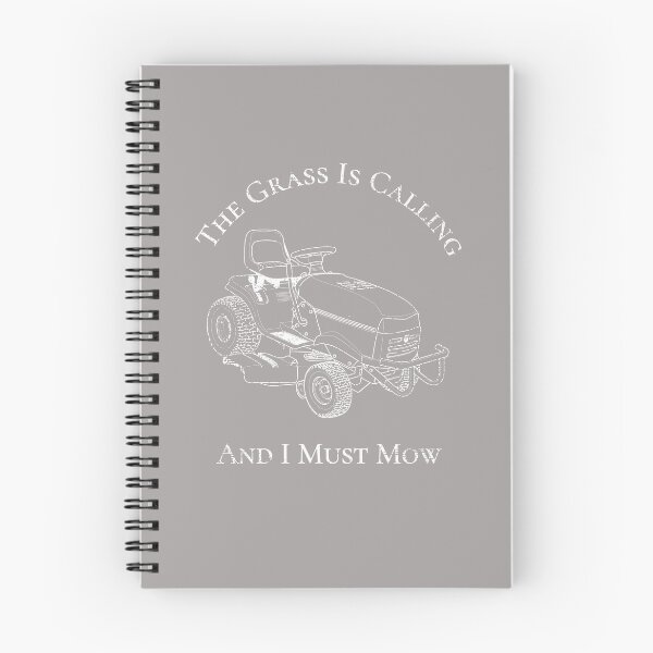 Item preview, Distressed The Grass Is Calling And I Must Mow Riding Lawn Mower Design designed and sold by Angela Mello.