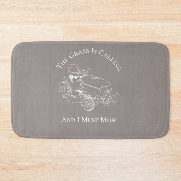 Item preview, Distressed The Grass Is Calling And I Must Mow Riding Lawn Mower Design designed and sold by Angela Mello.