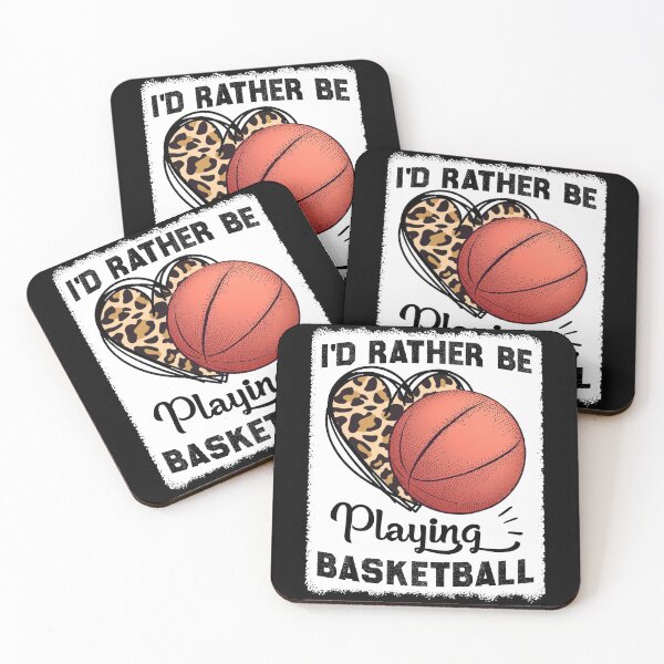 Item preview, I'd Rather Be Playing Basketball, Funny Basketball Quote designed and sold by Artsy Fun.