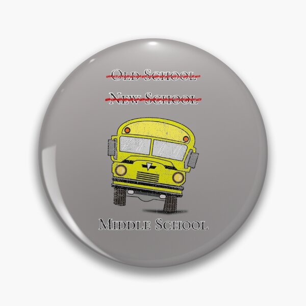 Item preview, Distressed Old School New School Middle School School Bus Design designed and sold by Angela Mello.