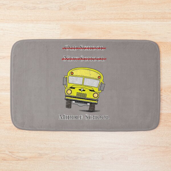 Item preview, Distressed Old School New School Middle School School Bus Design designed and sold by Angela Mello.