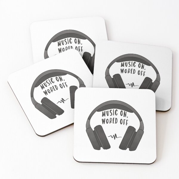 Item preview, Music On, World Off  designed and sold by Homebody Hobbyist.
