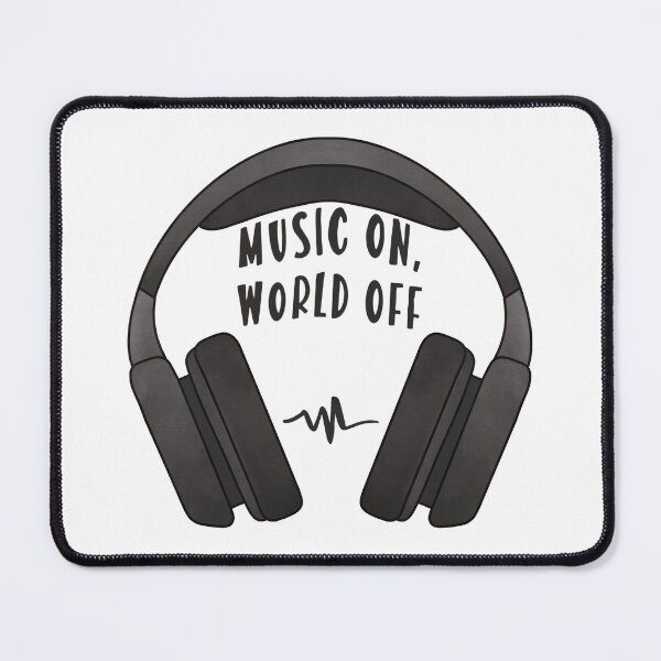 Item preview, Music On, World Off  designed and sold by Homebody Hobbyist.