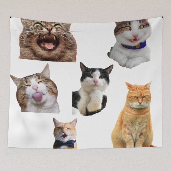 Item preview, Meme Cats Pack of Stickers  designed and sold by SAJAMANIA.