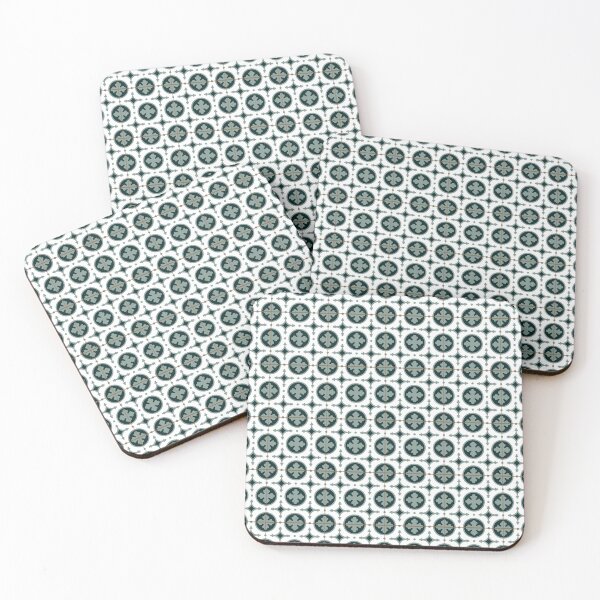 Item preview, Green Lisbon Portugal tile pattern designed and sold by arkantus.
